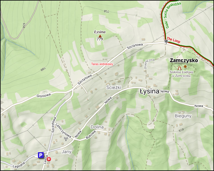 Położenie Zamczyska